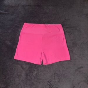 Women’s Pink High Rise Mini Shorts